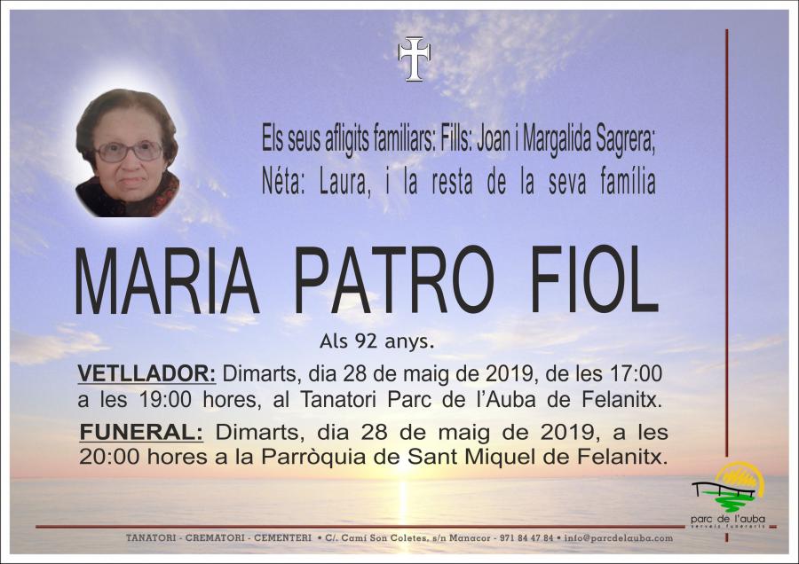 MARIA PATRO FIOL