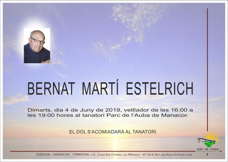 BERNAT MARTÍ ESTELRICH
