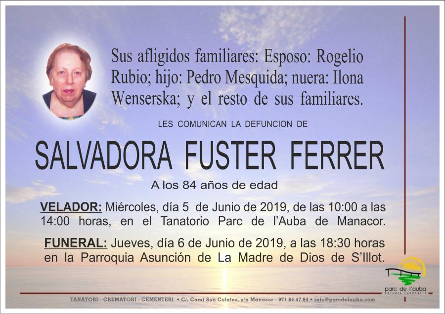 SALVADORA FUSTER FERRER