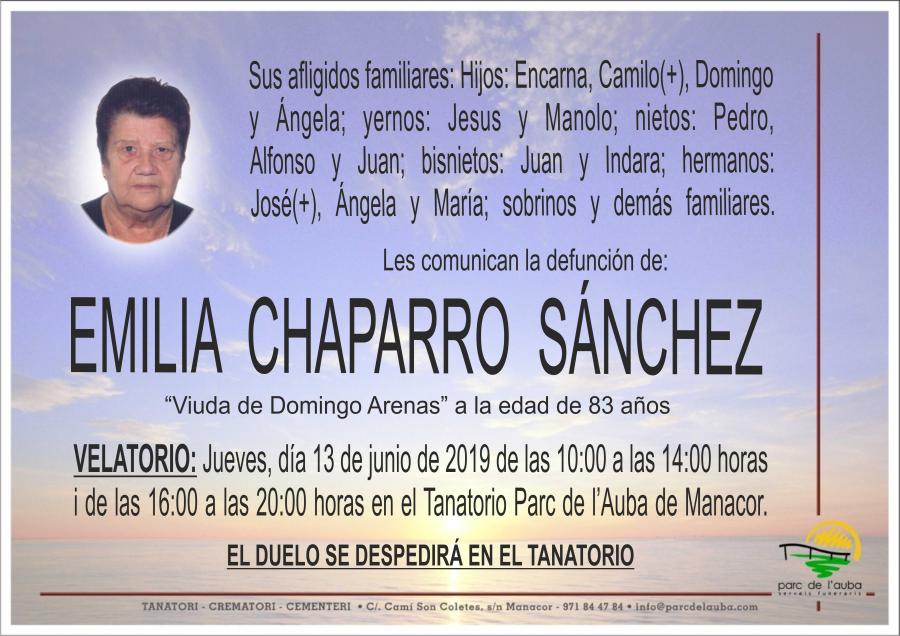 EMILIA CHAPARRO SÁNCHEZ