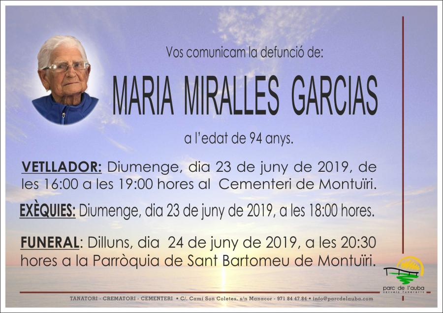 MARIA MIRALLES GARCIAS