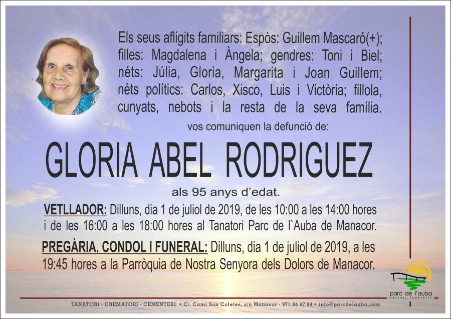 GLORIA ABEL RODRIGUEZ