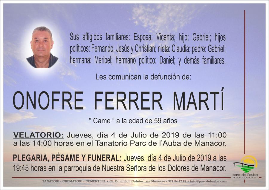 ONOFRE FERRER MARTÍ