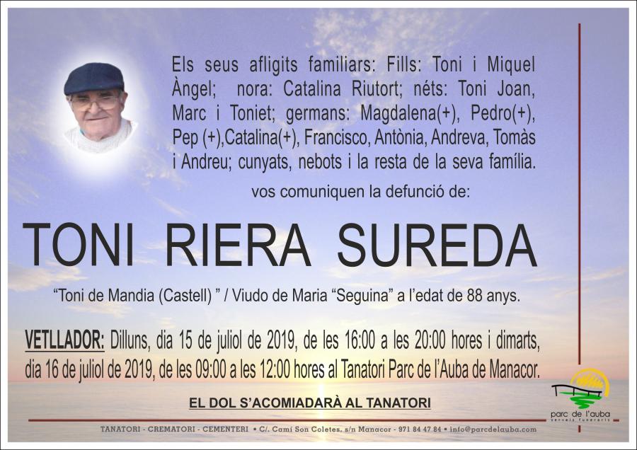 TONI RIERA SUREDA