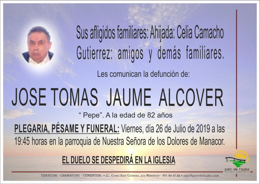 JOSE TOMAS  JAUME ALCOVER