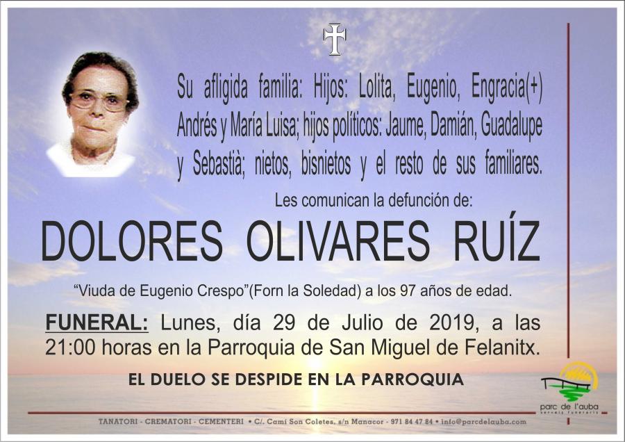 DOLORES OLIVARES RUÍZ