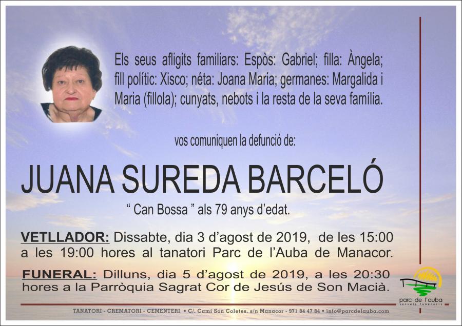 JUANA SUREDA BARCELÓ