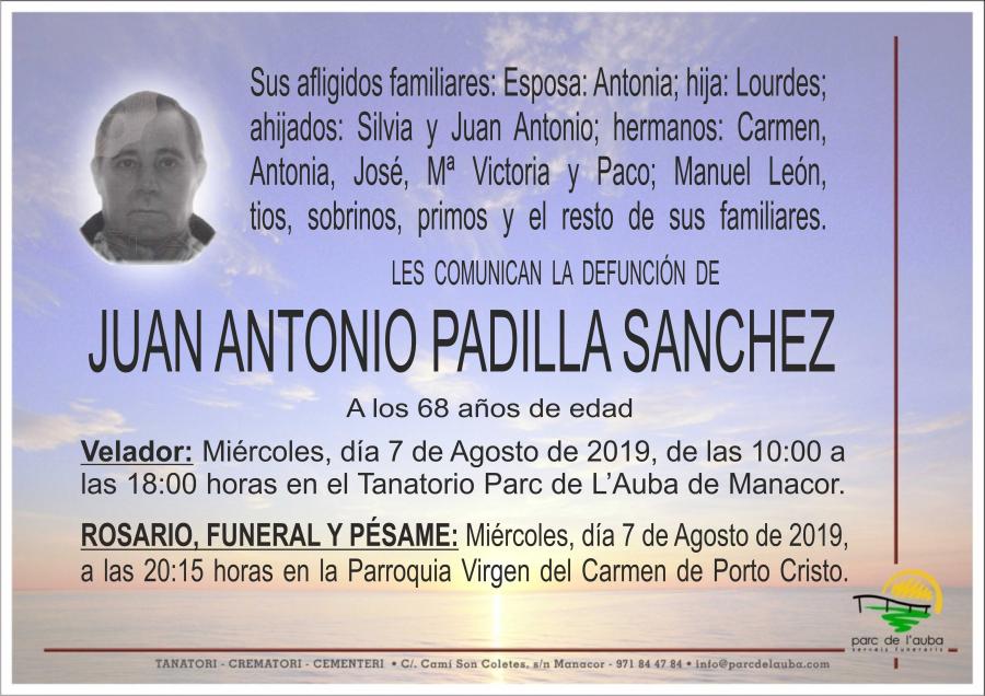 JUAN ANTONIO PADILLA SANCHEZ