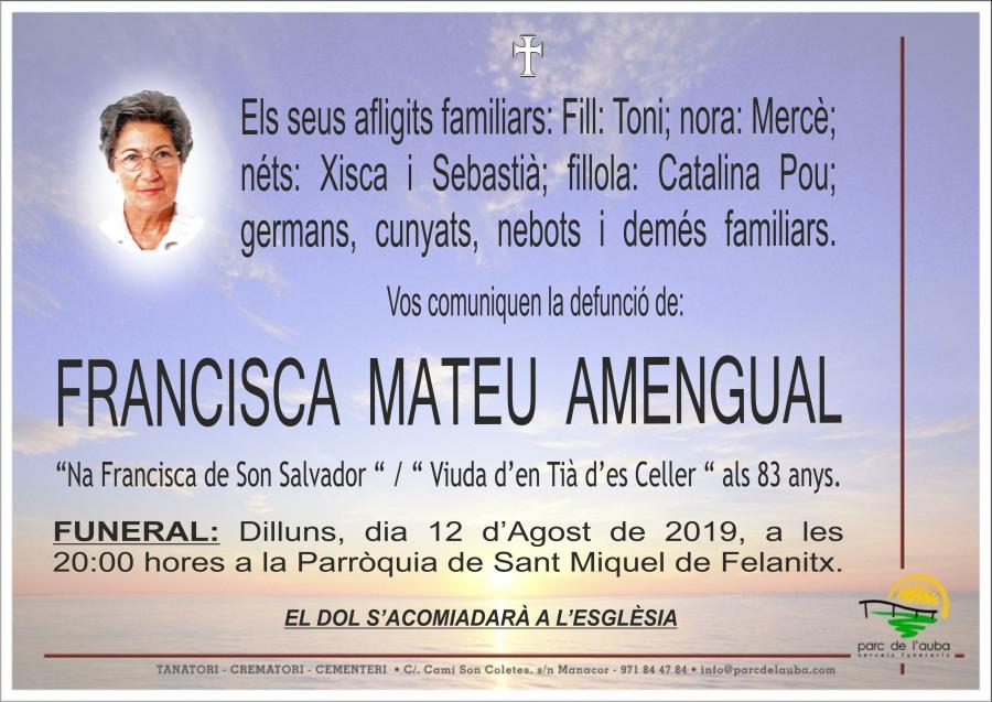 FRANCISCA MATEU AMENGUAL