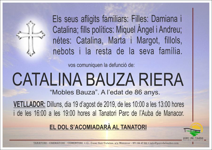 CATALINA  BAUZA RIERA