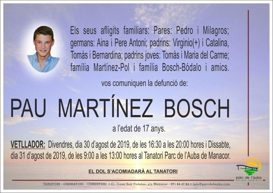 PAU MARTÍNEZ BOSCH