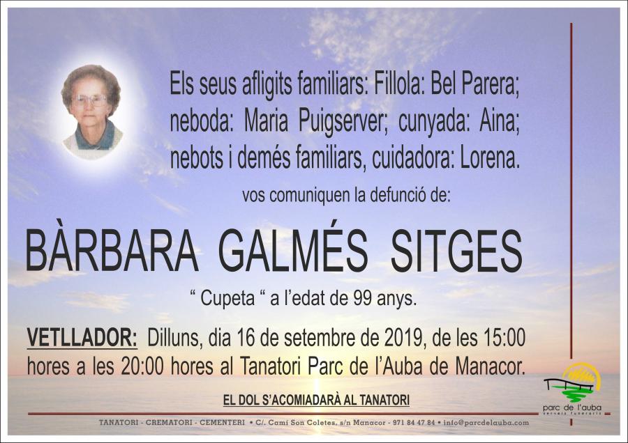 BÀRBARA GALMÉS SITGES