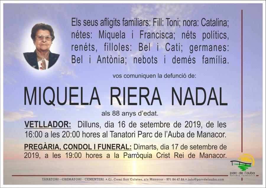 MIQUELA RIERA NADAL