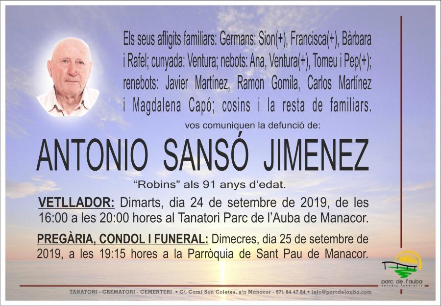 ANTONIO SANSÓ JIMENEZ