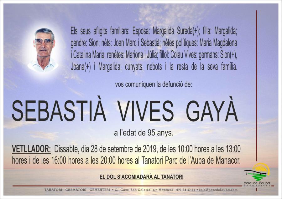 SEBASTIÀ VIVES GAYÀ