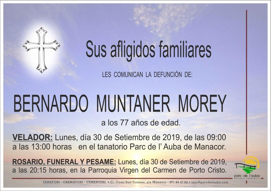BERNARDO MUNTANER MOREY