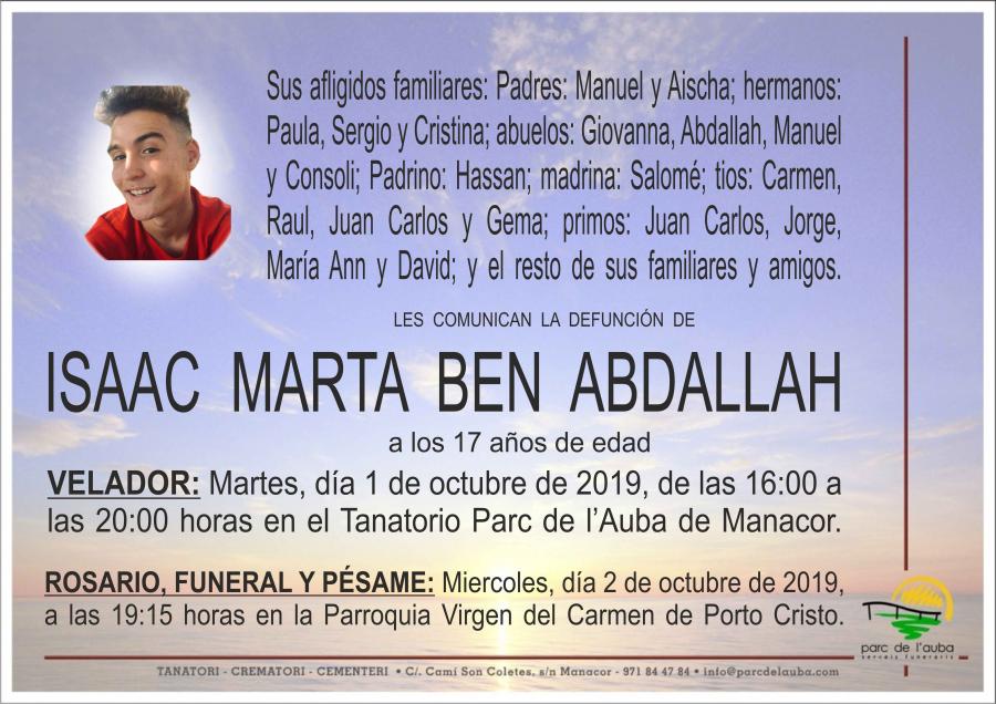 ISAAC MARTA BEN ABDALLAH