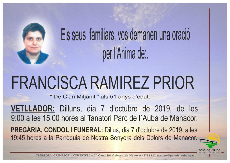 FRANCISCA RAMIREZ PRIOR