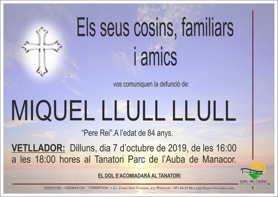 MIQUEL LLULL LLULL