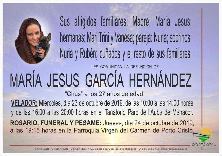 MARÍA JESUS GARCÍA HERNÁNDEZ