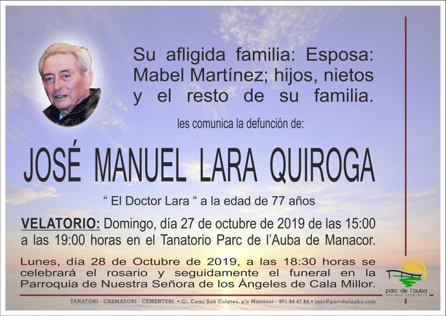 JOSÉ MANUEL LARA QUIROGA