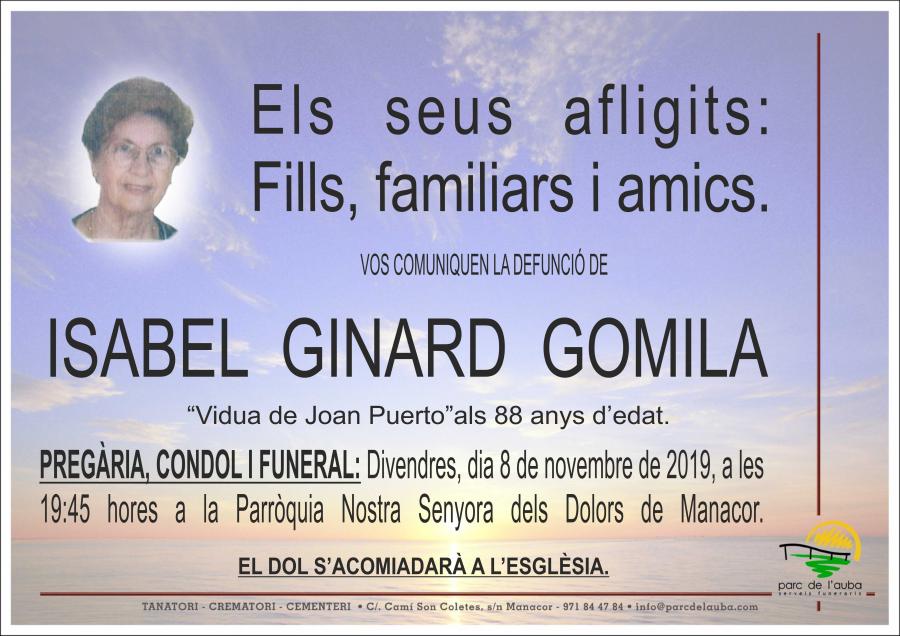 ISABEL GINARD GOMILA