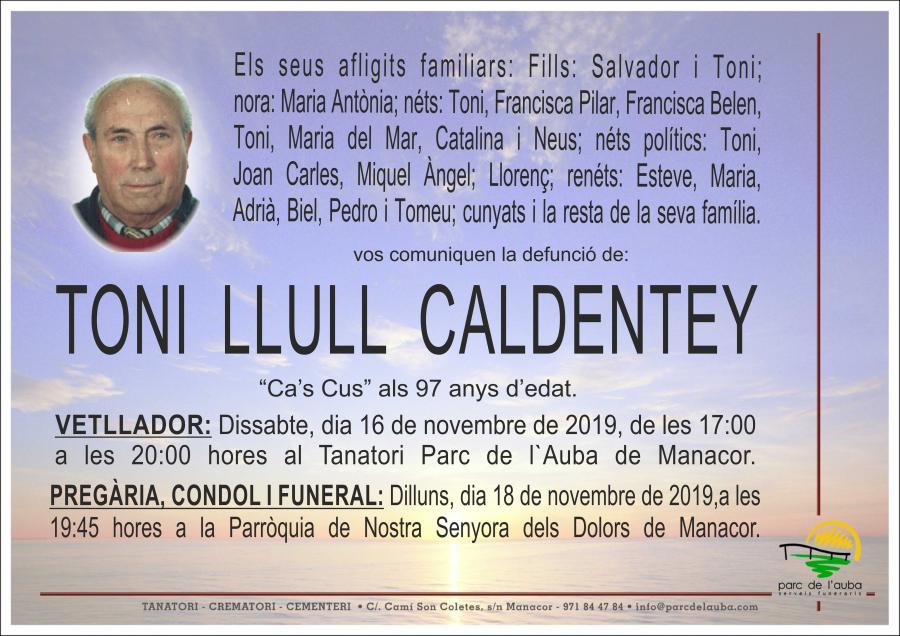 TONI LLULL CALDENTEY