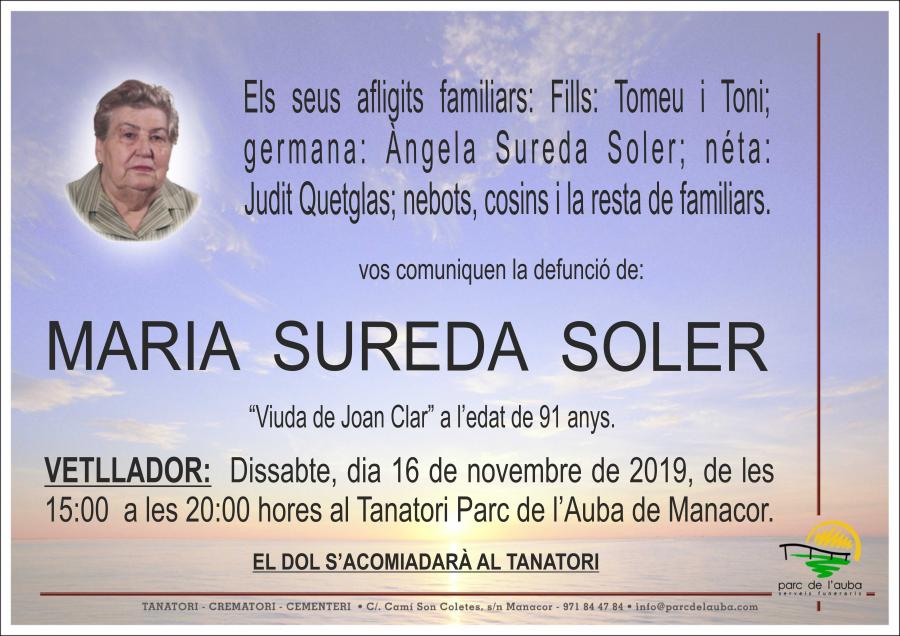 MARIA SUREDA SOLER