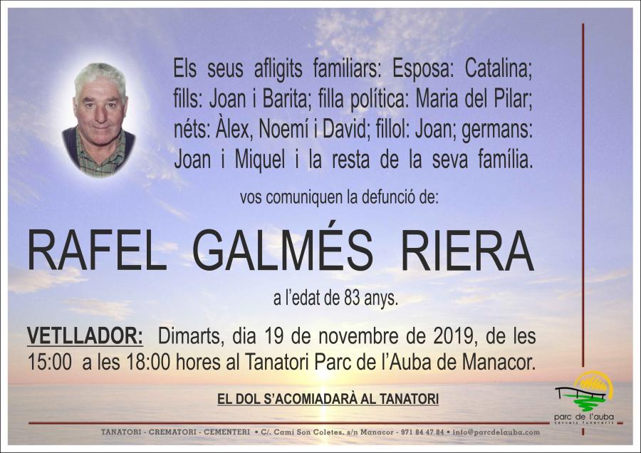 RAFEL  GALMÉS RIERA