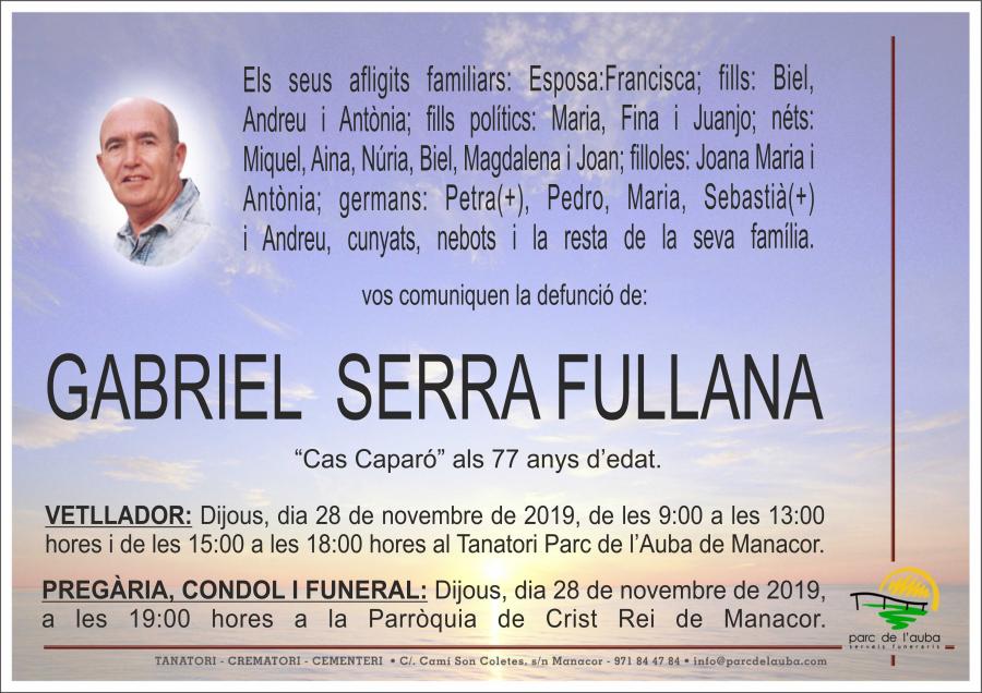GABRIEL SERRA FULLANA