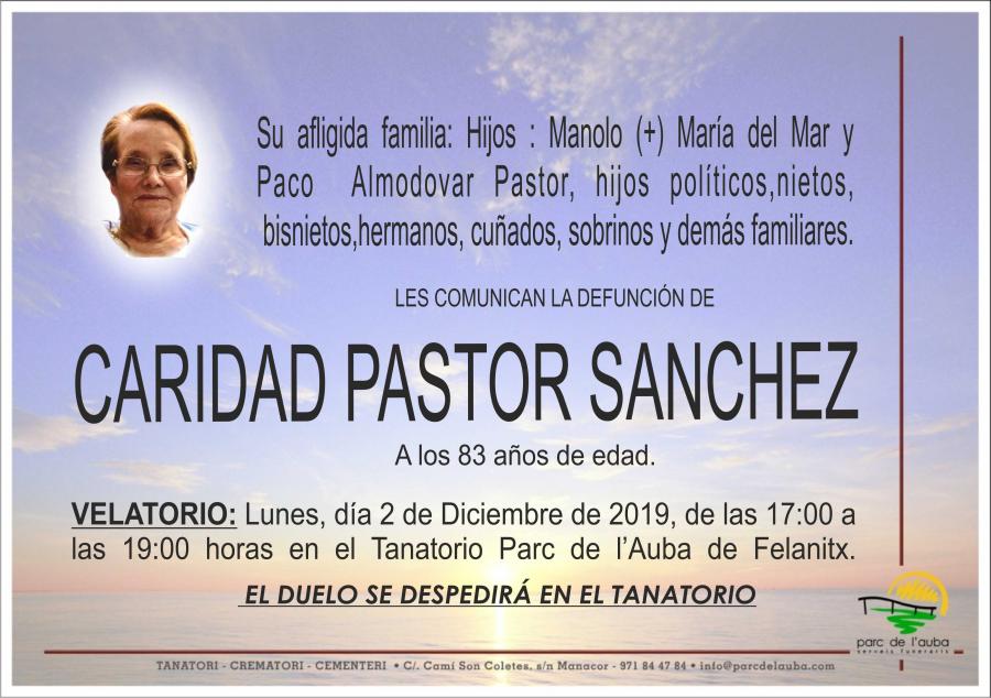 CARIDAD PASTOR SANCHEZ