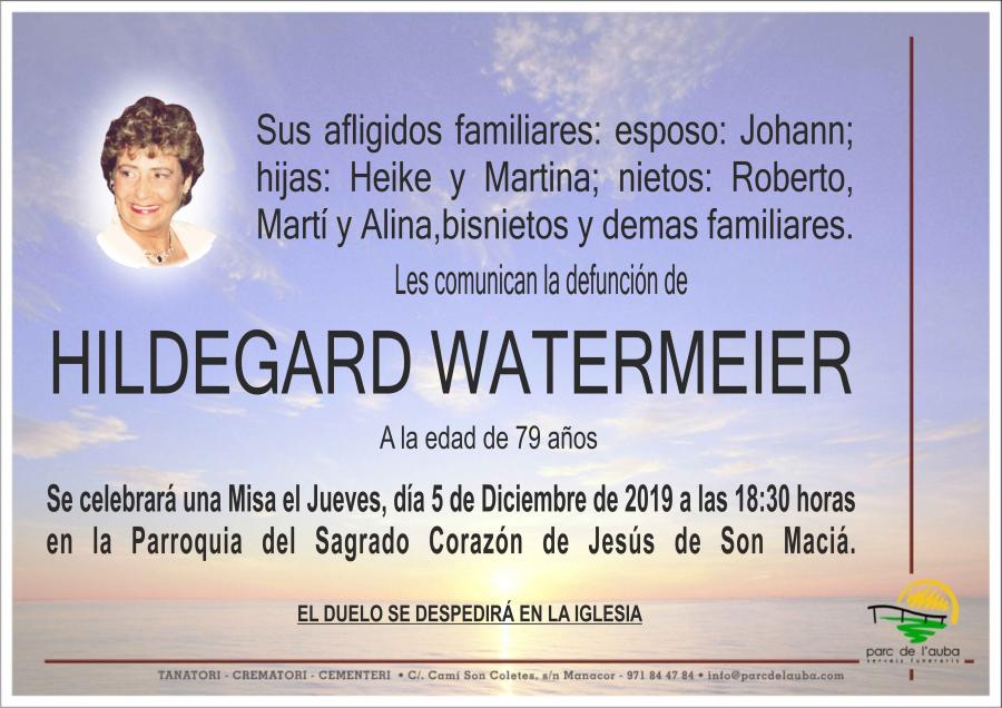 HILDEGARD WATERMEIER
