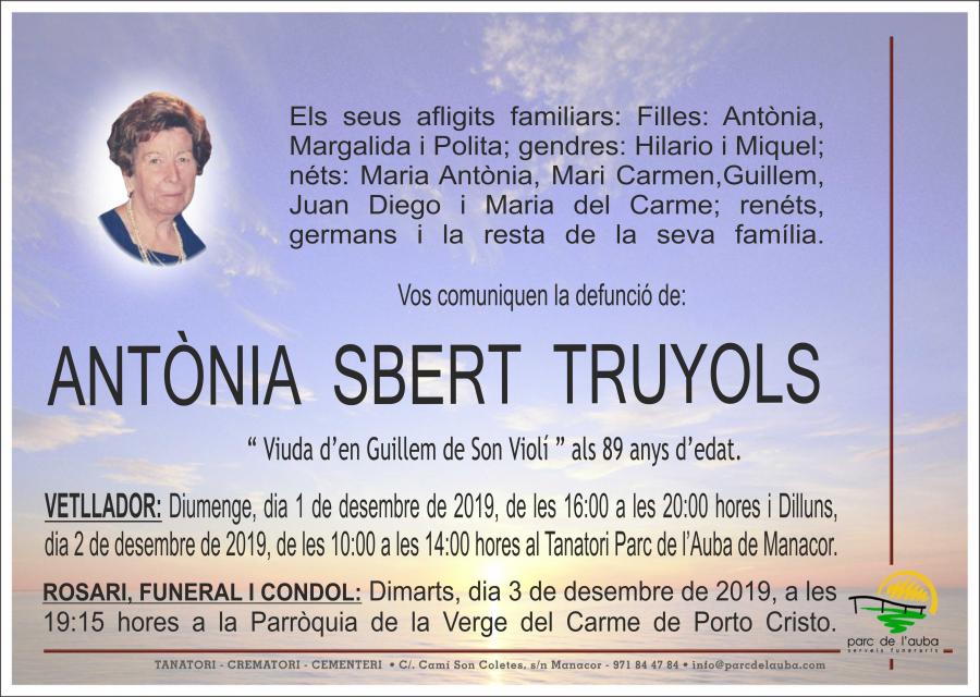 ANTÃ'NIA  SBERT TRUYOLS