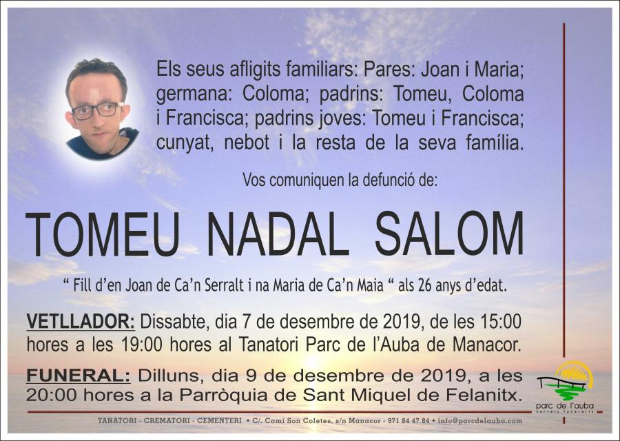 TOMEU NADAL SALOM