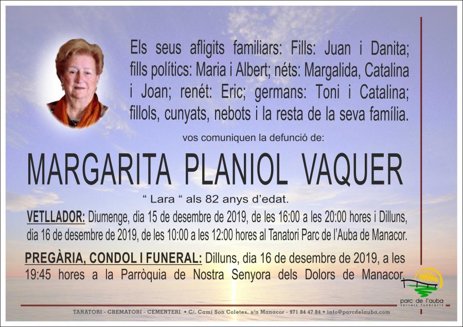 MARGARITA PLANIOL VAQUER