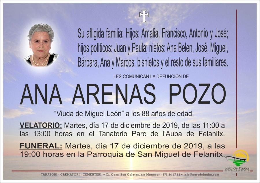 ANA ARENAS POZO
