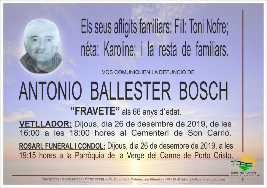 ANTONIO BALLESTER BOSCH
