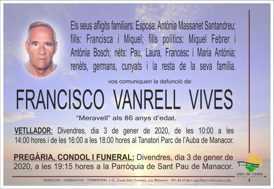 FRANCISCO VANRELL VIVES