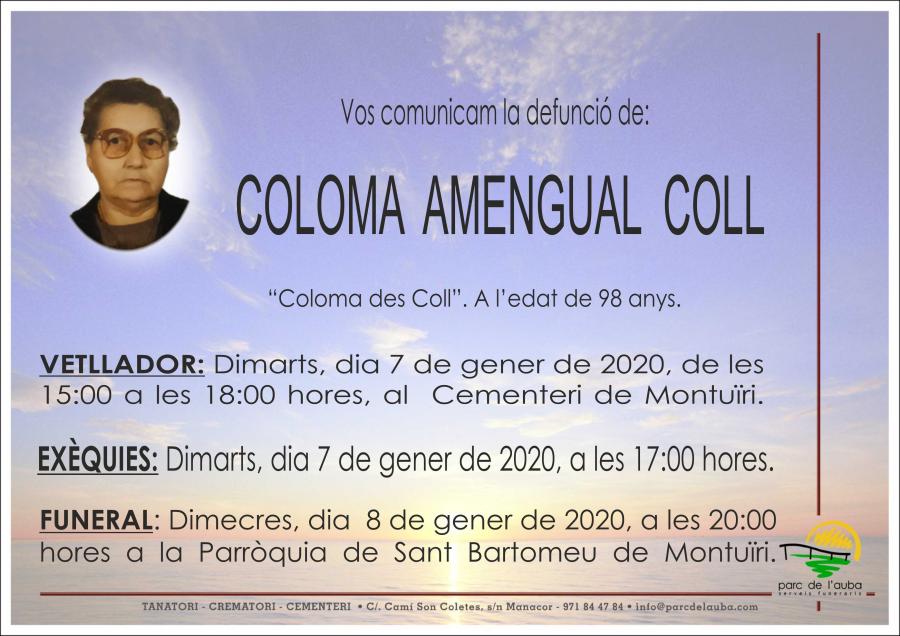 COLOMA  AMENGUAL COLL