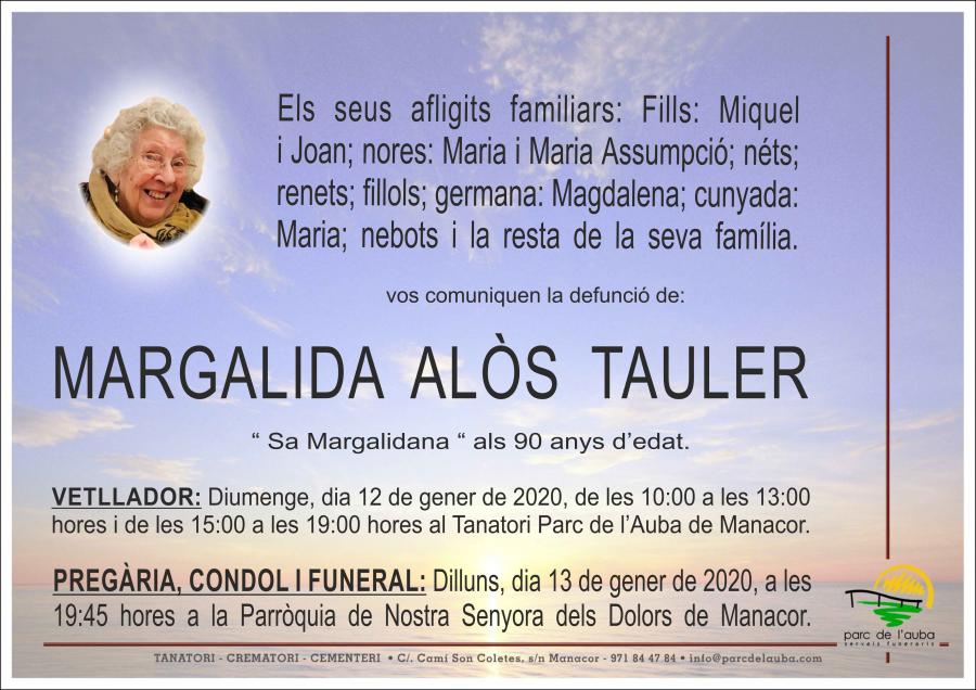 MARGALIDA ALÃ'S TAULER