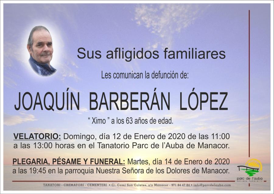JOAQUÍN BARBERÁN LÓPEZ