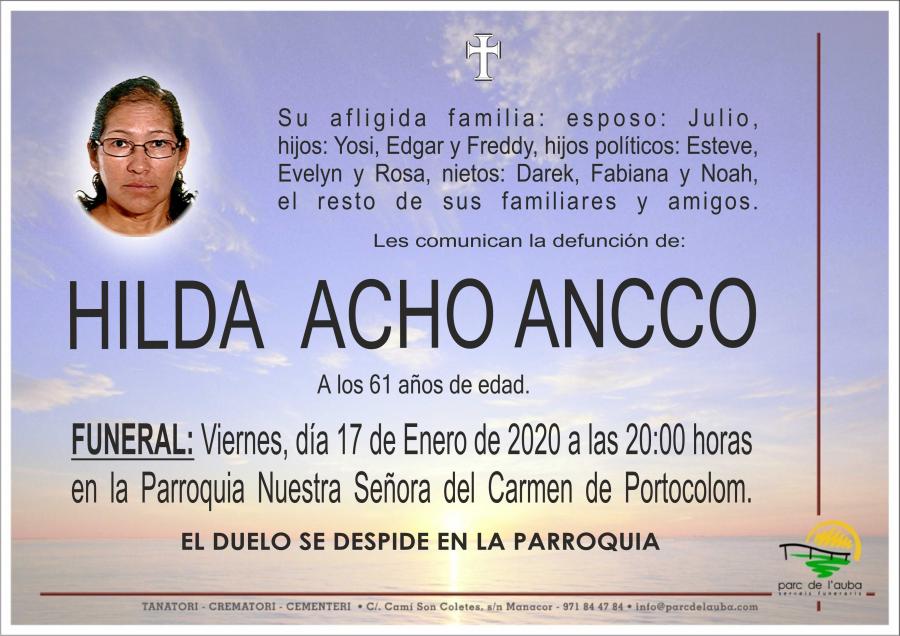 HILDA ACHO ANCCO