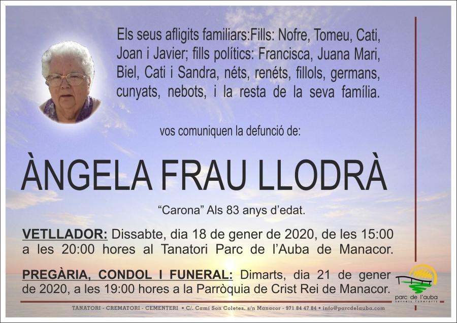 ÀNGELA FRAU LLODRÀ