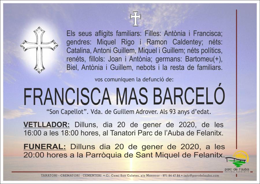 FRANCISCA MAS BARCELÓ