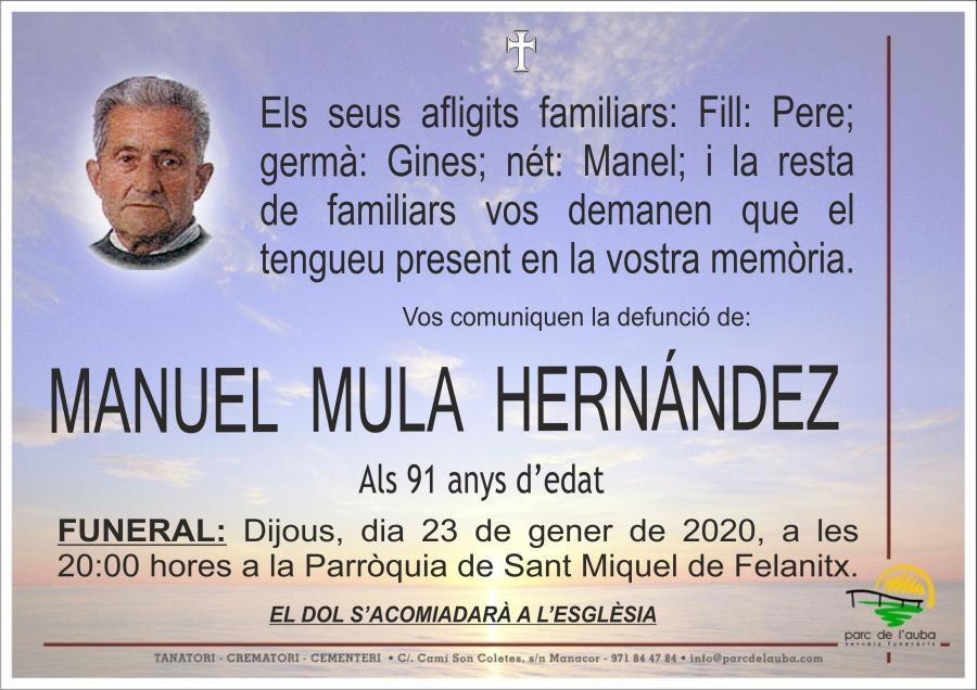 MANUEL MULA HERNÁNDEZ