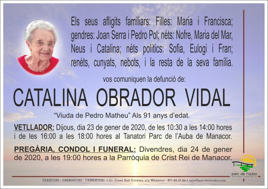 CATALINA OBRADOR VIDAL