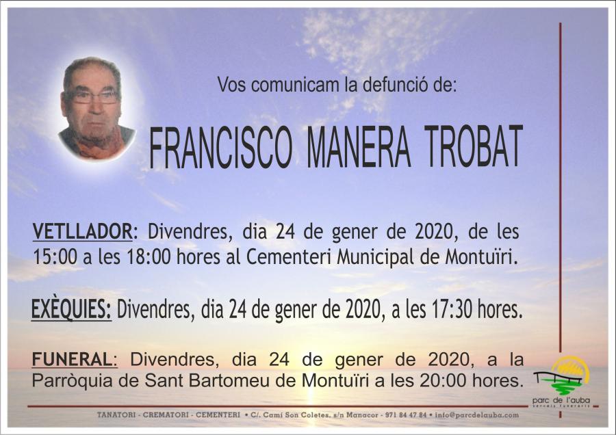 FRANCISCO MANERA TROBAT