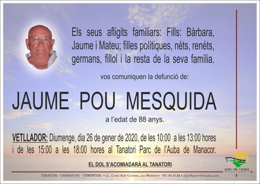 JAUME  POU MESQUIDA