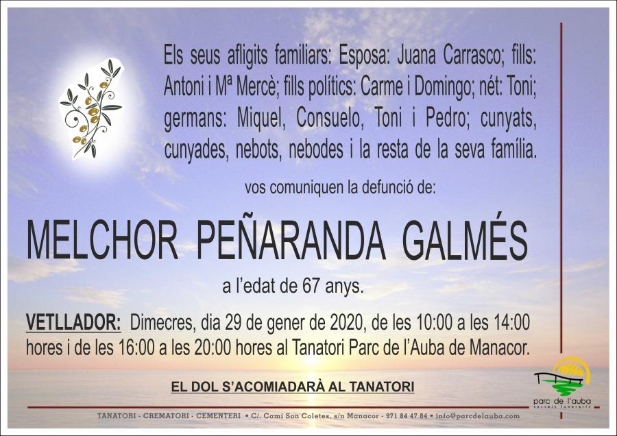 MELCHOR PEÑARANDA GALMÉS