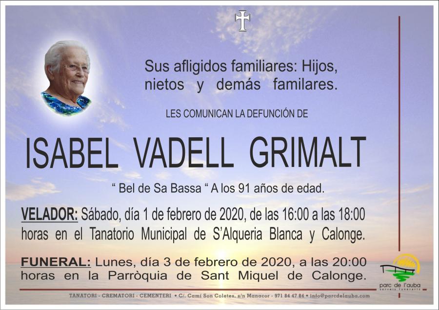 ISABEL VADELL GRIMALT